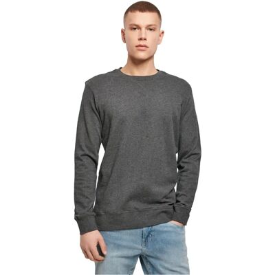Build Your Brand Light Crew Sweatshirt - Unisex Grey M L Build Your Brand Light Crew Sweatshirt - Unisex Grey M L