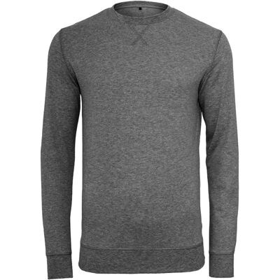 Build Your Brand Light Crew Sweatshirt - Herren - Grau - Langer Schnitt - Sweatshirt Build Your Brand Light Crew Sweatshirt - Herren - Grau - Langer Schnitt - Sweatshirt