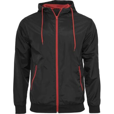 Build Your Brand Giacca Windrunner di transizione - Uomo, Nero, S - Giacca Build Your Brand Giacca Windrunner di transizione - Uomo, Nero, S - Giacca