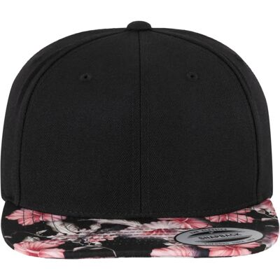 Flexfit 6089F Snapback Floral - noir/rouge Flexfit 6089F Snapback Floral - noir/rouge