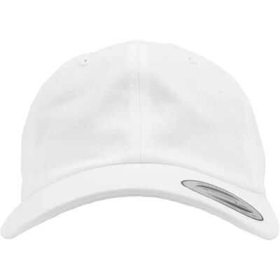 Flexfit 6245CM Niedriges Profil Baumwoll Twill Vaterhut - weiß Flexfit 6245CM Niedriges Profil Baumwoll Twill Vaterhut - weiß