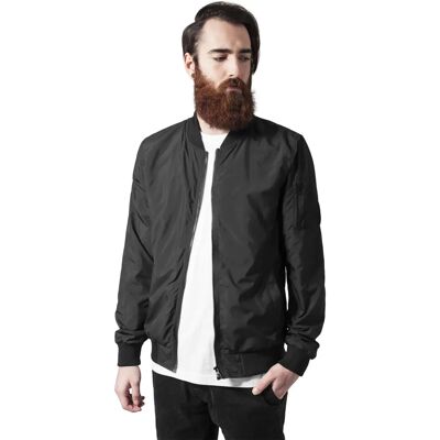 Urban Classics Light Bomber Jacket (TB1258) - black Urban Classics Light Bomber Jacket (TB1258) - black