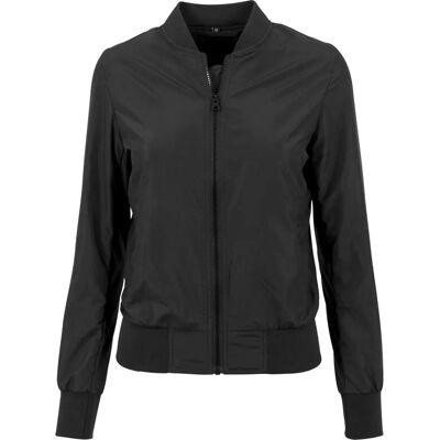 Build Your Brand BY044 Nylon Bomber Jacket - Bomber Jacket Build Your Brand BY044 Nylon Bomber Jacket - Bomber Jacket