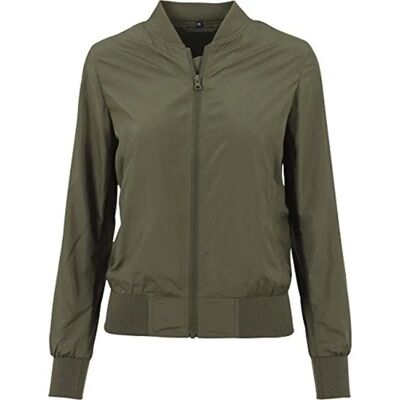Build Your Brand Veste bomber en nylon - Vert - M Build Your Brand Veste bomber en nylon - Vert - M