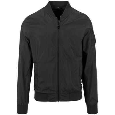 Build Your Brand Schwarze Bomberjacke - M - Jacke Build Your Brand Schwarze Bomberjacke - M - Jacke