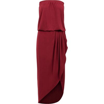 Urban Classics Ladies Viscose Bandeau Dress (TB1508) - red Urban Classics Ladies Viscose Bandeau Dress (TB1508) - red