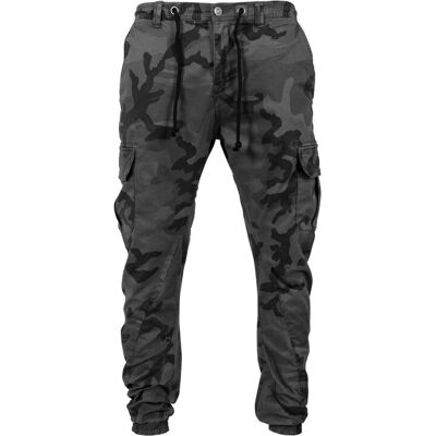 Urban Classics Camo Cargo Jogging-Housut (TB611) - harmaa camo (TB611-866) Urban Classics Camo Cargo Jogging-Housut (TB611) - harmaa camo (TB611-866)
