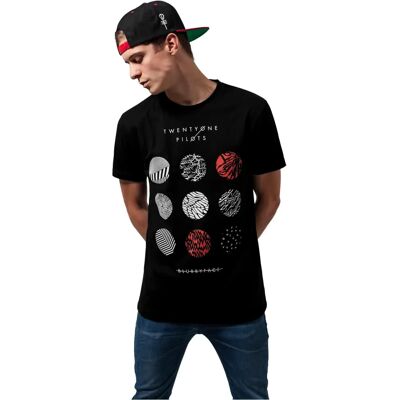 T-shirt Mister Tee Twenty One Pilots Cerchi Nero 3XL T-shirt Mister Tee Twenty One Pilots Cerchi Nero 3XL