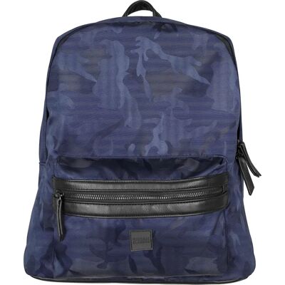 Zaino jacquard mimetico Urban Classics - Unisex, navy camo, poliestere Zaino jacquard mimetico Urban Classics - Unisex, navy camo, poliestere
