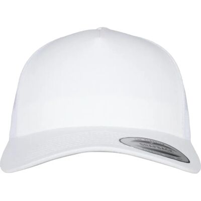 Flexfit 6506 5-panel retro Yupoong trucker - biały Flexfit 6506 5-panel retro Yupoong trucker - biały