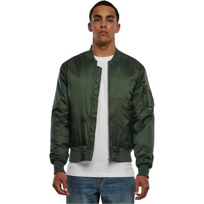 Giubbotto bomber base Urban Classics - Verde oliva Casual Unisex Giubbotto bomber base Urban Classics - Verde oliva Casual Unisex
