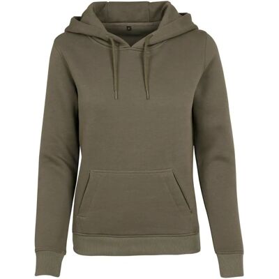 Build Your Brand Tung Olivengrøn Hoodie - Hættetrøjer Build Your Brand Tung Olivengrøn Hoodie - Hættetrøjer