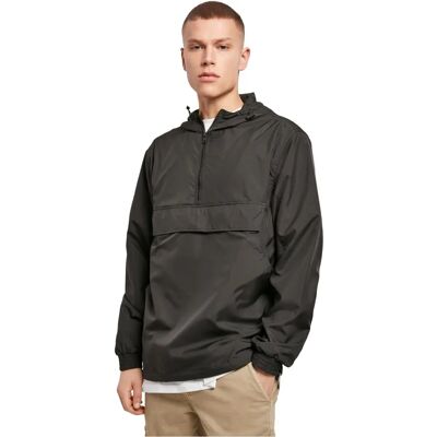 Build Your Brand Basic Pullover Jacke - Schwarz - S-5XL Build Your Brand Basic Pullover Jacke - Schwarz - S-5XL