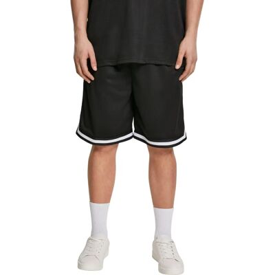 Urban Classics M Shorts in mesh a righe nere premium nere Urban Classics M Shorts in mesh a righe nere premium nere