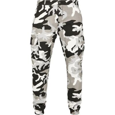 Urban Classics Camo Pantalons Cargo Jogging 2.0 (TB3137) - camouflage neige Urban Classics Camo Pantalons Cargo Jogging 2.0 (TB3137) - camouflage neige
