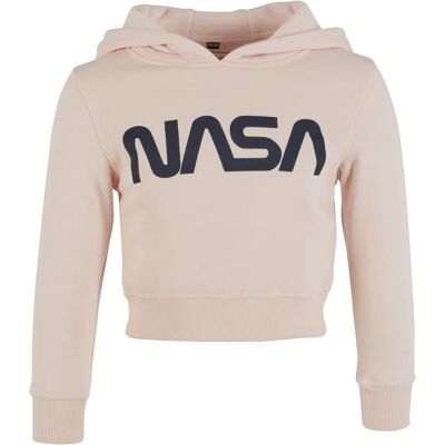 MISTERTEE Kinder NASA Cropped Hoodie - Pinkes Weltraum Sweatshirt MISTERTEE Kinder NASA Cropped Hoodie - Pinkes Weltraum Sweatshirt