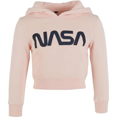 MISTERTEE Felpa cropped NASA per bambini - Rosa, Taglia 122/128 MISTERTEE Felpa cropped NASA per bambini - Rosa, Taglia 122/128