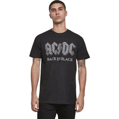 Merchcode ACDC Back In Black XS - T-Shirt Merchcode ACDC Back In Black XS - T-Shirt