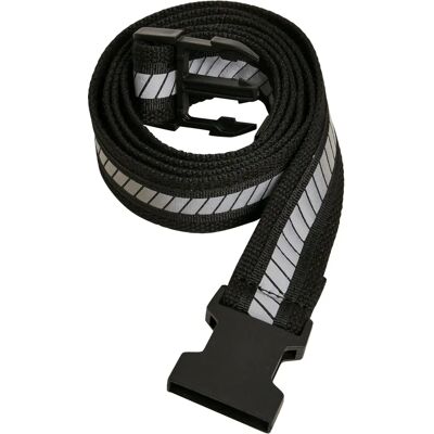 Unisex Reflective Belt van Urban Classics - Heupgordel, L/XL, Zilver Unisex Reflective Belt van Urban Classics - Heupgordel, L/XL, Zilver