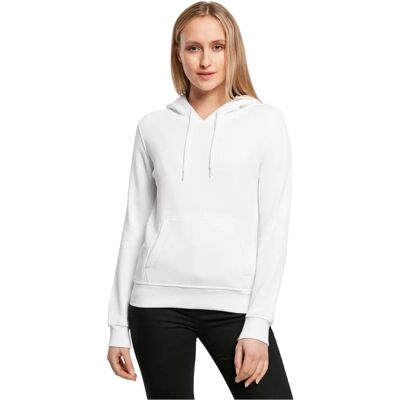 Build Your Brand Sweat à Capuche Bio - Blanc, M, Unisexe - Sweats Build Your Brand Sweat à Capuche Bio - Blanc, M, Unisexe - Sweats