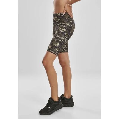Urban Classics Dames High Waist Camo Tech Cycle Shorts - Shorts Urban Classics Dames High Waist Camo Tech Cycle Shorts - Shorts