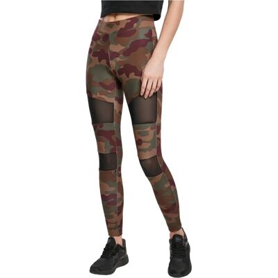 Leggings Camo Tech Mesh Femmes Urban Classics - M Leggings Camo Tech Mesh Femmes Urban Classics - M