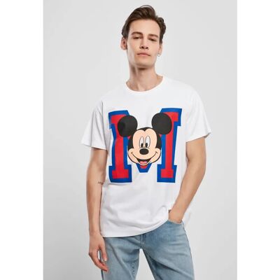 MERCHCODE Mickey Mouse M Face Weiß T-Shirt - Freizeitbekleidung MERCHCODE Mickey Mouse M Face Weiß T-Shirt - Freizeitbekleidung
