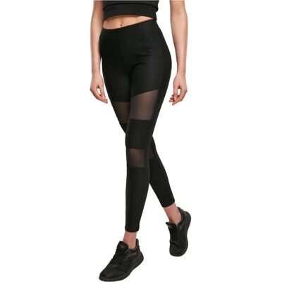 Leggings URBAN CLASSICS Damen Ladies Tech Mesh Rib - Leggings Leggings URBAN CLASSICS Damen Ladies Tech Mesh Rib - Leggings