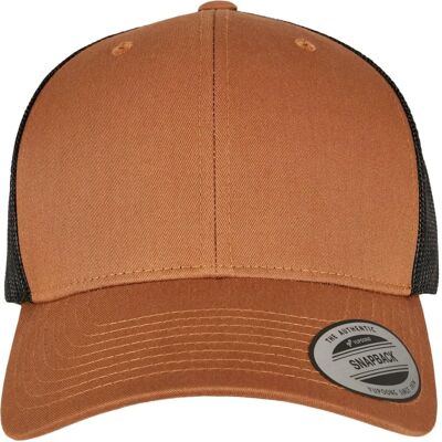 Flexfit Retro Cap (6606T) karamell/schwarz Flexfit Retro Cap (6606T) karamell/schwarz