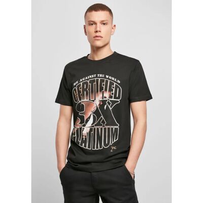 T-shirt Mister Tee Tupac Me Against the World Noir S - T-shirt T-shirt Mister Tee Tupac Me Against the World Noir S - T-shirt