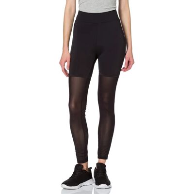 Legginsy Urban Classics z wysokim stanem i siatką techniczną - Leggings Legginsy Urban Classics z wysokim stanem i siatką techniczną - Leggings