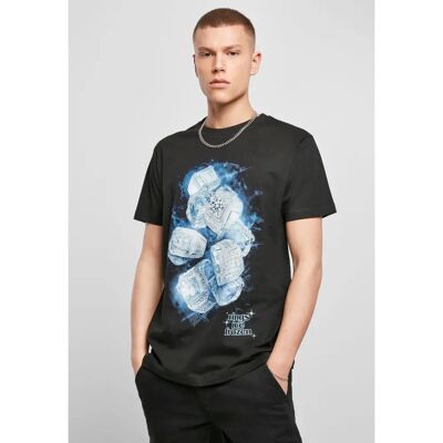 Mister Tee Ice Rings Black T-Shirt - Casual Unisex Top Mister Tee Ice Rings Black T-Shirt - Casual Unisex Top
