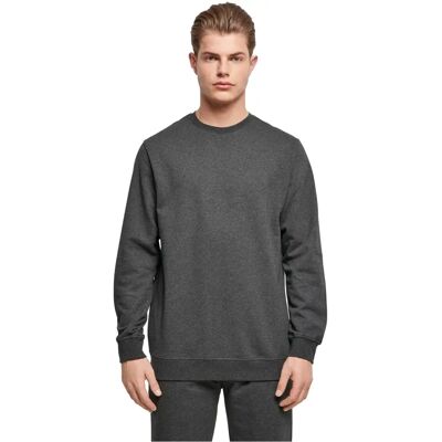 Build Your Brand Basic Rund hals - Grå - Sweatshirt Build Your Brand Basic Rund hals - Grå - Sweatshirt