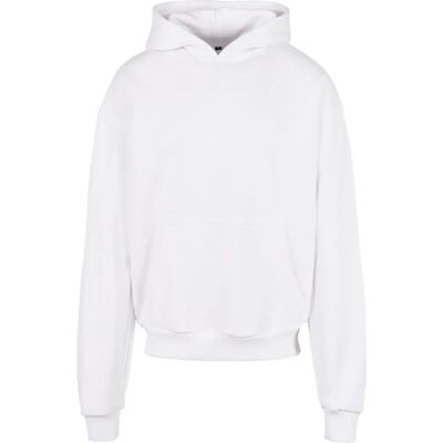Build Your Brand Heavy Baumwoll-Hoodie - Weiß - S-M Build Your Brand Heavy Baumwoll-Hoodie - Weiß - S-M