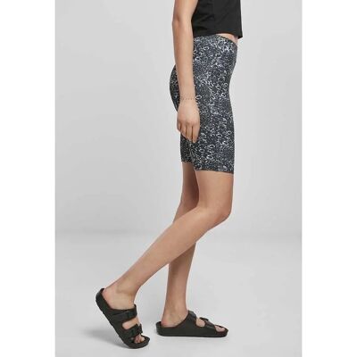 Urban Classics Damen Ladies AOP Cycle Shorts 2-Pack - Shorts Urban Classics Damen Ladies AOP Cycle Shorts 2-Pack - Shorts