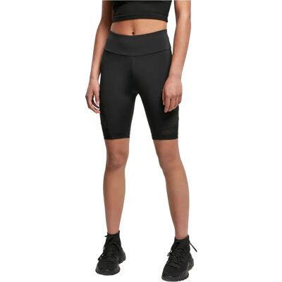 Urban Classics Damskie Szorty z Wysokim Stanem z Mesh - Szorty Urban Classics Damskie Szorty z Wysokim Stanem z Mesh - Szorty