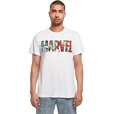 MERCHCODE Marvel Logo Character T-Shirt - T-Shirt MERCHCODE Marvel Logo Character T-Shirt - T-Shirt