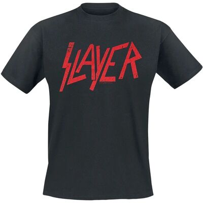 Slayer T-Shirt Kurzarm Logo - S bis 4XL - Herren - Schwarz Slayer T-Shirt Kurzarm Logo - S bis 4XL - Herren - Schwarz