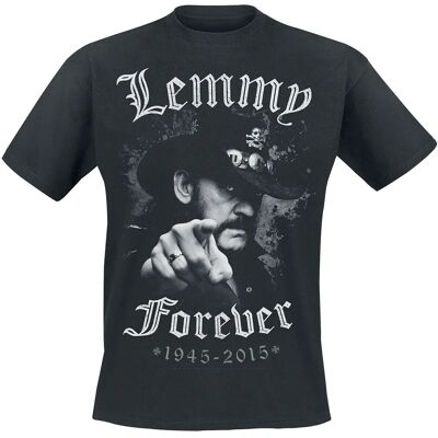 Motörhead Lemmy Forever Sort T-shirt - T-Shirt Motörhead Lemmy Forever Sort T-shirt - T-Shirt