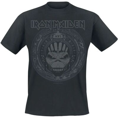 Iron Maiden Book Of Souls Skull T-Shirt - Kurzarm - Schwarz - Reguläre Passform Iron Maiden Book Of Souls Skull T-Shirt - Kurzarm - Schwarz - Reguläre Passform