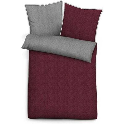 Biberna Hermal Burgund Flanell Bettwäsche-Set Biberna Hermal Burgund Flanell Bettwäsche-Set
