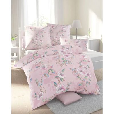 Biberna Rosé Seersucker Bettwäsche-Set - Bedding set Biberna Rosé Seersucker Bettwäsche-Set - Bedding set