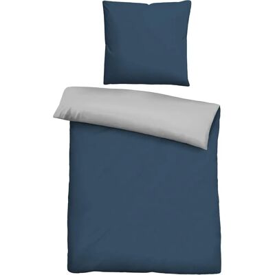 Castell Wendebettwäsche Microfaser-Satin - Blau - Bettwäsche Castell Wendebettwäsche Microfaser-Satin - Blau - Bettwäsche