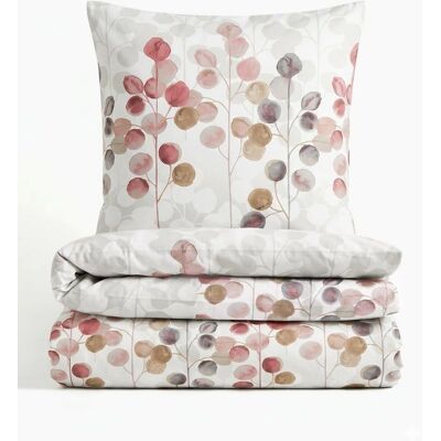 biberna Mads Grau Blumen Bettwäsche-Set biberna Mads Grau Blumen Bettwäsche-Set