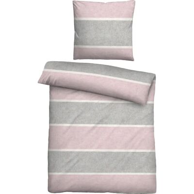 Biberna Jonas Rose Flanell Bettwäsche - Bettwäsche Biberna Jonas Rose Flanell Bettwäsche - Bettwäsche