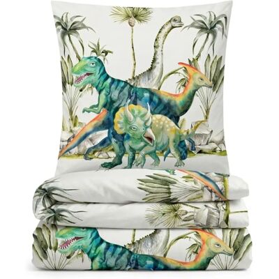 biberna Dinos Kinderbettwäsche - Bettwäsche-Set biberna Dinos Kinderbettwäsche - Bettwäsche-Set