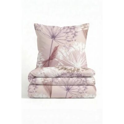 BIBERNA Maria - Mako-Satin Rosa Blumen Bettwäsche BIBERNA Maria - Mako-Satin Rosa Blumen Bettwäsche