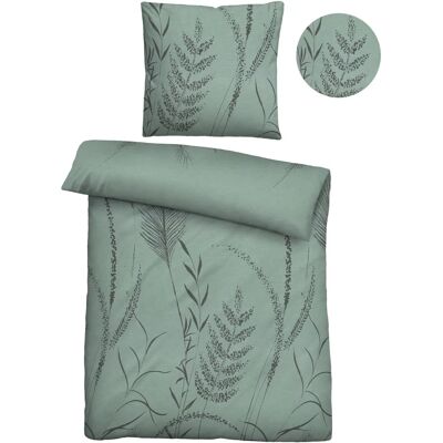 BIBERNA 0840518 Braune Flanell Bettwäsche-Set - Bett & Kissen, Made in Germany BIBERNA 0840518 Braune Flanell Bettwäsche-Set - Bett & Kissen, Made in Germany