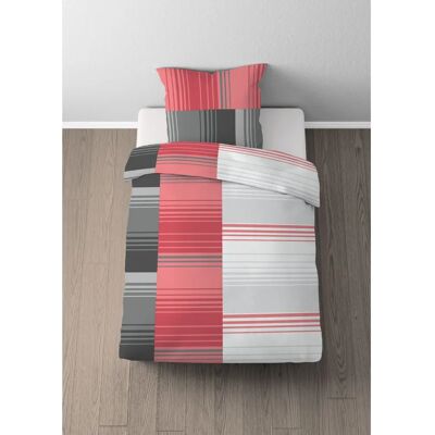 CASTELL - 0040561 - Rot - Renforcé - Bettwäsche-Set CASTELL - 0040561 - Rot - Renforcé - Bettwäsche-Set