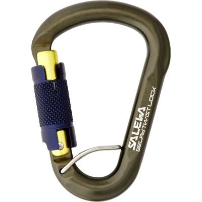 Salewa Belay Twist Lock karabina - Černá - Unikátní velikost Salewa Belay Twist Lock karabina - Černá - Unikátní velikost